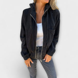 Ella – Kapuzenjacke aus Cord mit Reißverschluss