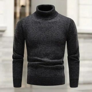 Luxuriöser Rollkragenpullover Aus Strick