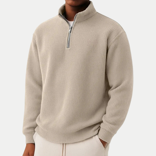Strickpullover mit Troyer-Kragen (1 kaufen, 1 GRATIS dazu)