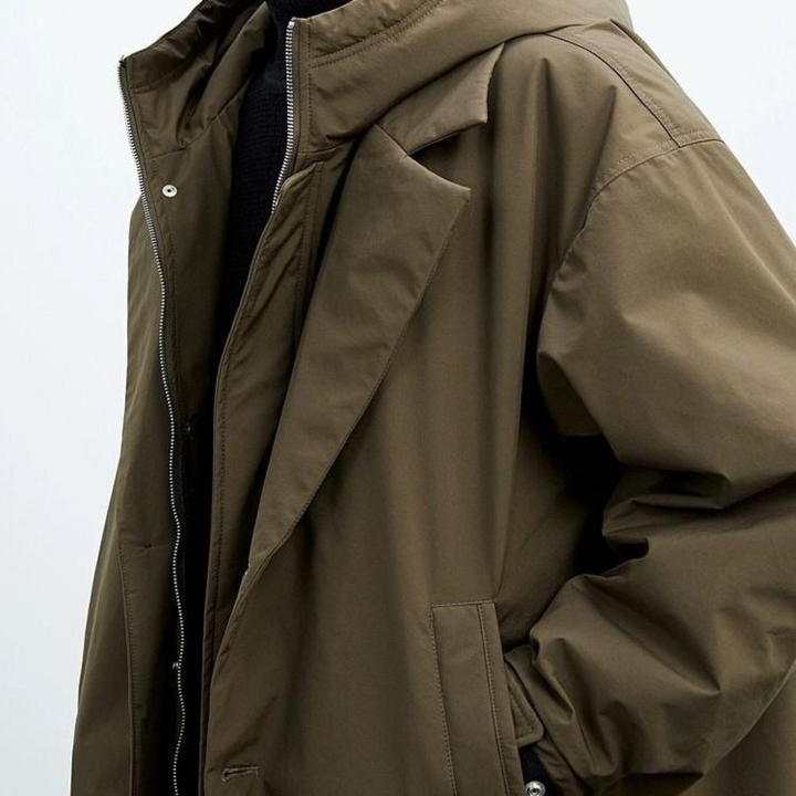 Wetterfeste Herrenjacke mit Kapuze