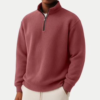 Strickpullover mit Troyer-Kragen (1 kaufen, 1 GRATIS dazu)