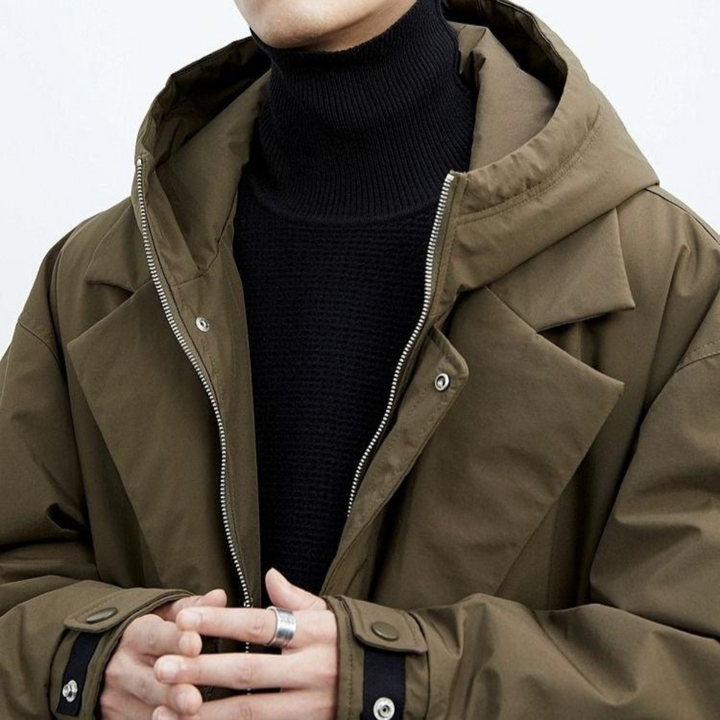 Wetterfeste Herrenjacke mit Kapuze