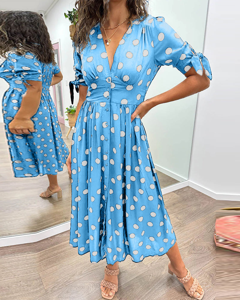 Monique | Elegantes Polka-Dots Kleid