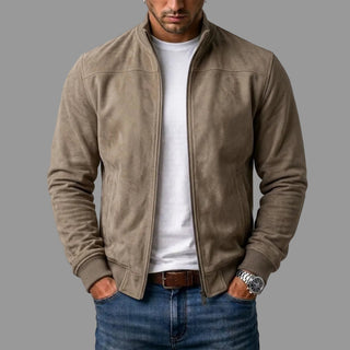 Elegante Wildleder-Bomberjacke für Herren (1 Kaufen, 1 GRATIS dazu)