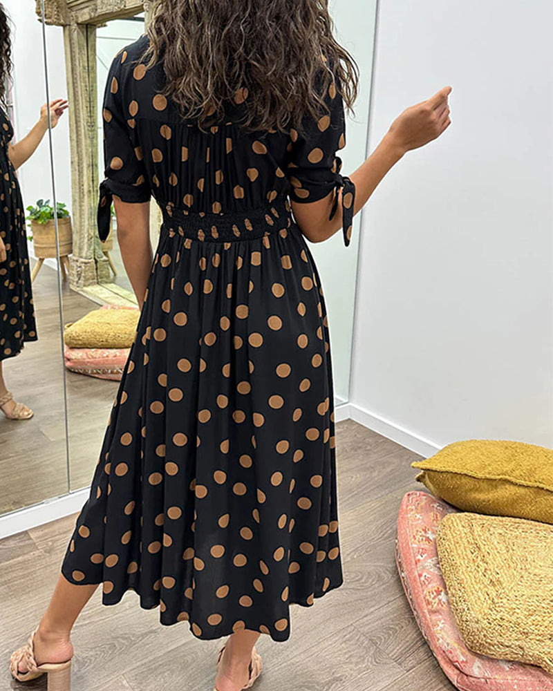 Monique | Elegantes Polka-Dots Kleid