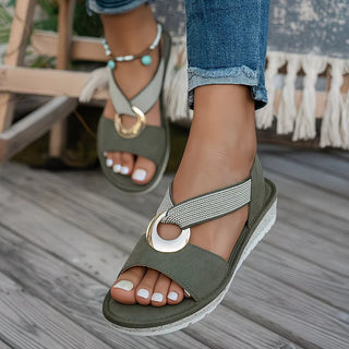Doreen | Bequeme Slip-On Sandalen