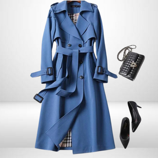 Eleganter langer Trenchcoat für Damen