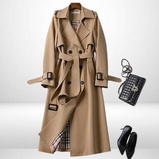 Eleganter langer Trenchcoat für Damen