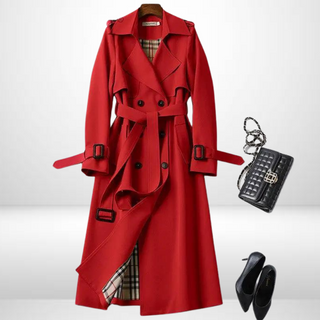 Eleganter langer Trenchcoat für Damen