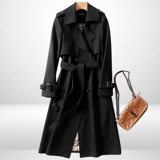 Eleganter langer Trenchcoat für Damen