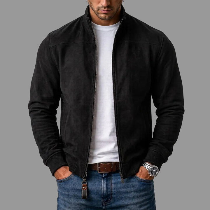 Elegante Wildleder-Bomberjacke für Herren (1 Kaufen, 1 GRATIS dazu)