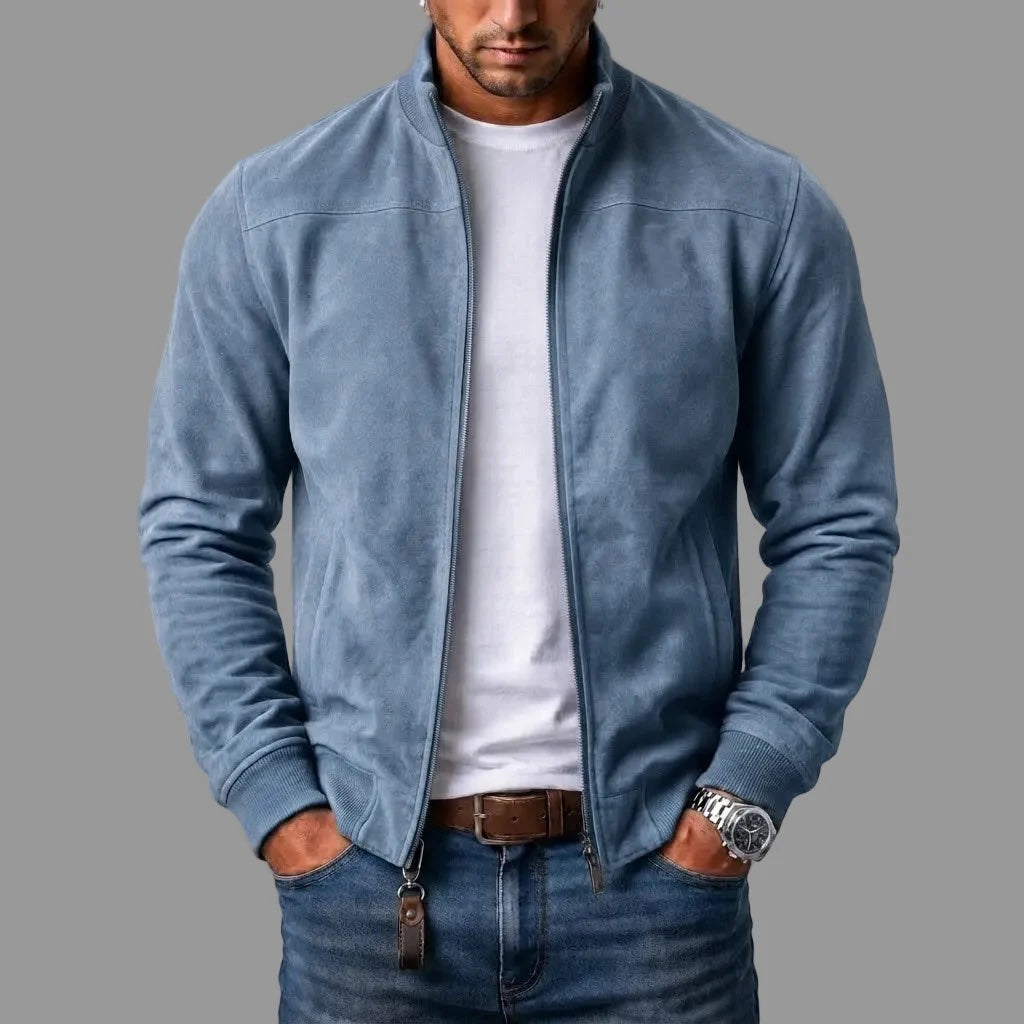 Elegante Wildleder-Bomberjacke für Herren (1 Kaufen, 1 GRATIS dazu)