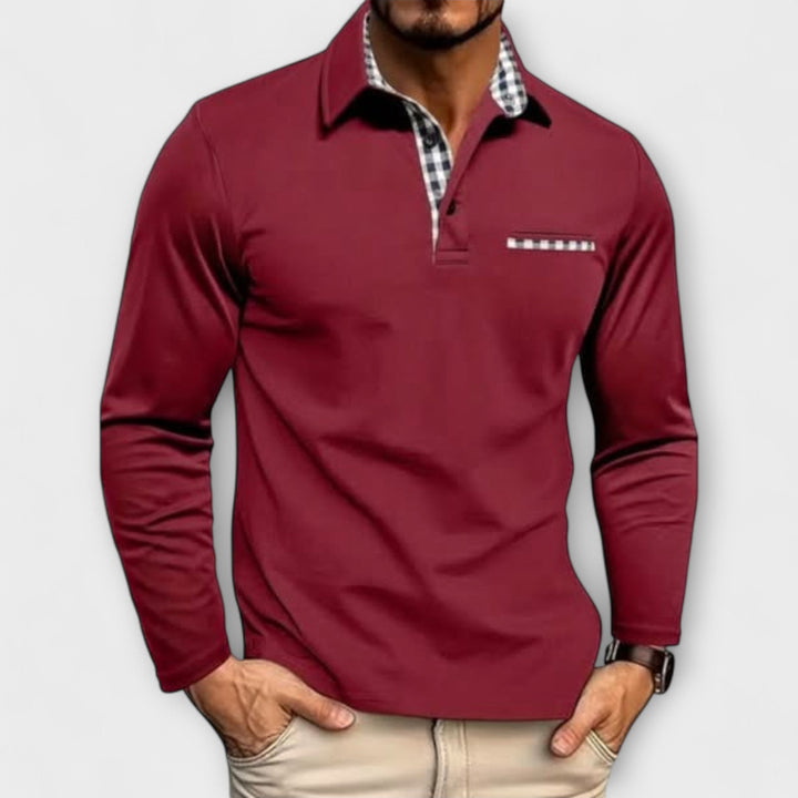Klassisches Langarm-Poloshirt (1 kaufen, 1 GRATIS dazu)