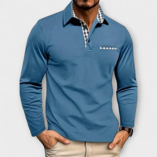 Klassisches Langarm-Poloshirt (1 kaufen, 1 GRATIS dazu)