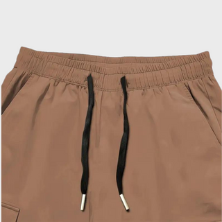 Herren Cargo Jogginghose – Lila Streetwear-Hose mit Reißverschlusstaschen &amp; Bündchen