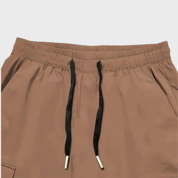 Herren Cargo Jogginghose – Lila Streetwear-Hose mit Reißverschlusstaschen &amp; Bündchen