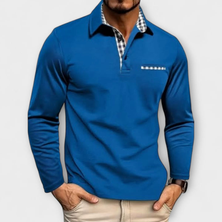 Klassisches Langarm-Poloshirt (1 kaufen, 1 GRATIS dazu)