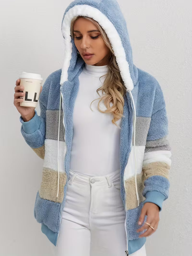 Flauschige Fleecejacke für Damen