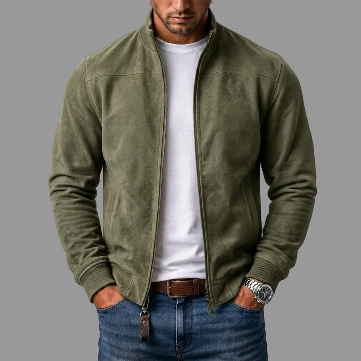 Elegante Wildleder-Bomberjacke für Herren (1 Kaufen, 1 GRATIS dazu)
