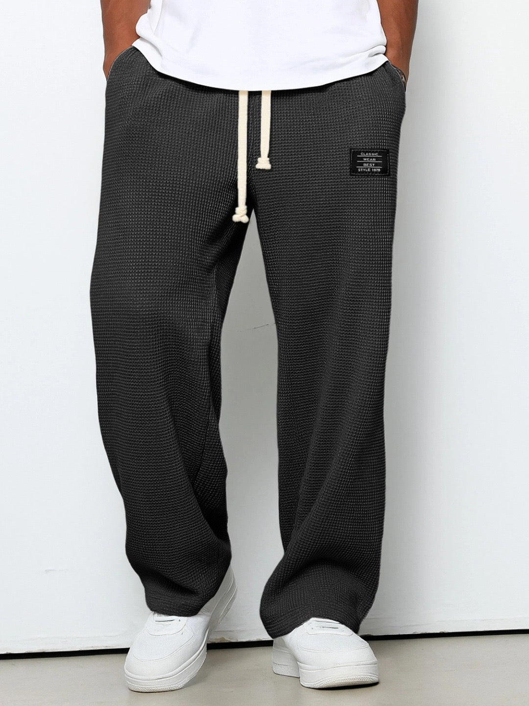 Lässige Herren-Freizeithose mit verstellbarem Bund
