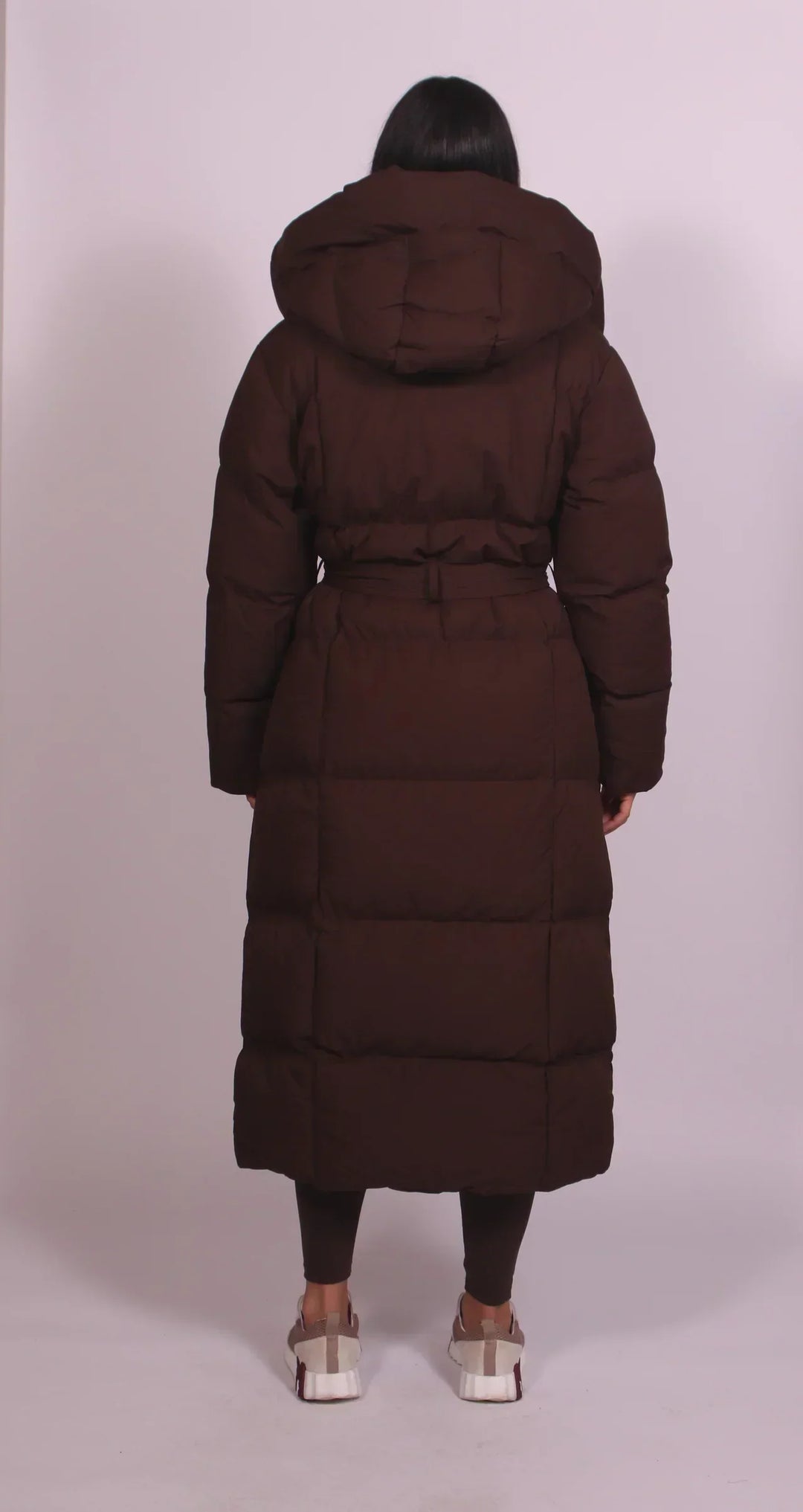 Langer Steppmantel für Damen