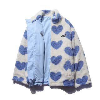 Wendbare Jacke mit Herzchen