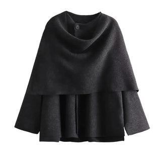 Oversize-Strickmantel für Damen