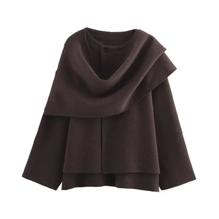 Oversize-Strickmantel für Damen