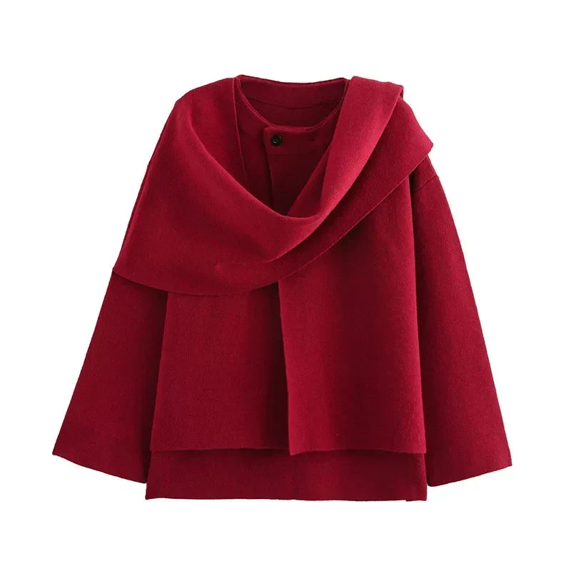 Oversize-Strickmantel für Damen