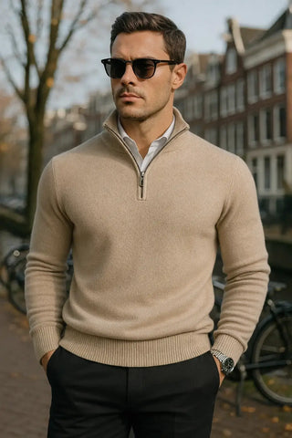 The Windsor Half-Zip Herrenpullover