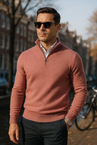 The Windsor Half-Zip Herrenpullover