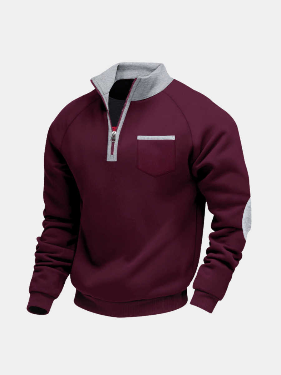 Herren-Fleece-Half-Zip-Pullover