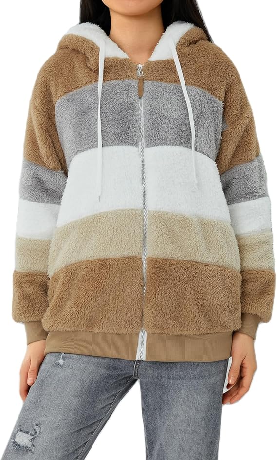 Flauschige Fleecejacke für Damen
