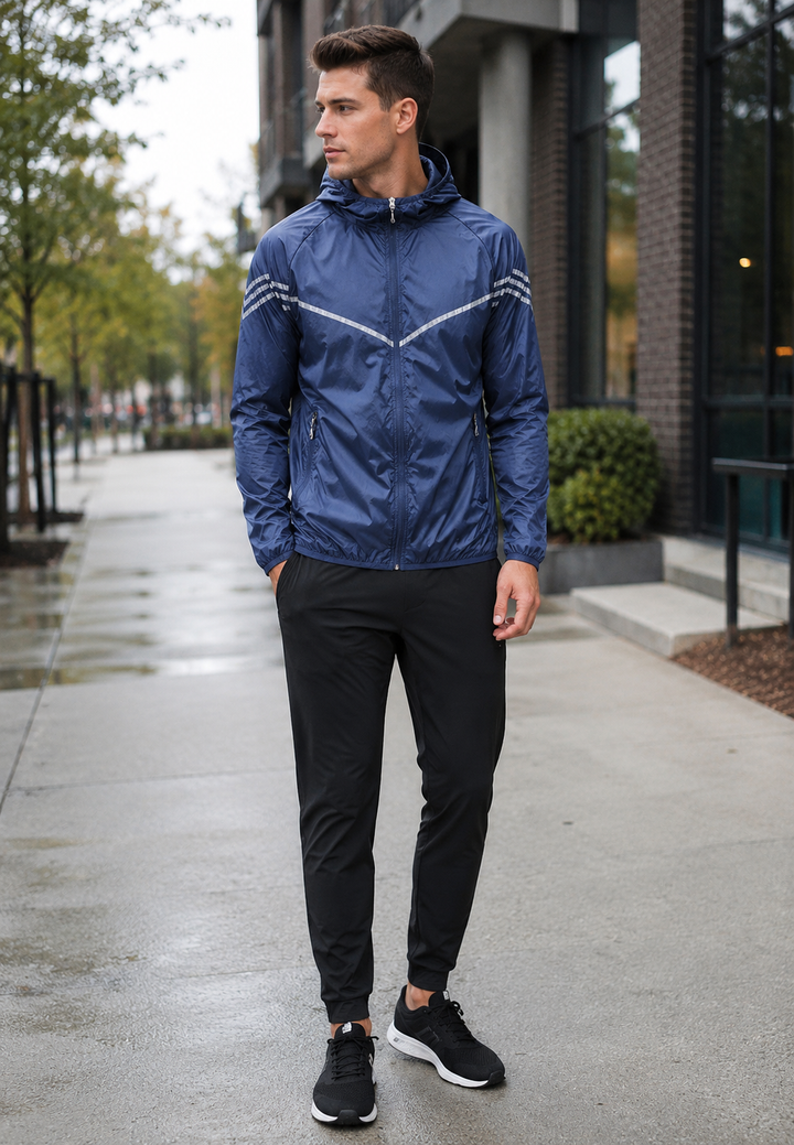 Wetterfeste Herrenjacke mit Kapuze