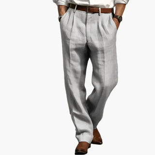 Herren Retro Anzughose – Klassische Business- und Freizeit-Hose mit weitem Bein, elegantem Look, ideal für Büro und Alltag