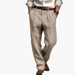 Herren Retro Anzughose – Klassische Business- und Freizeit-Hose mit weitem Bein, elegantem Look, ideal für Büro und Alltag