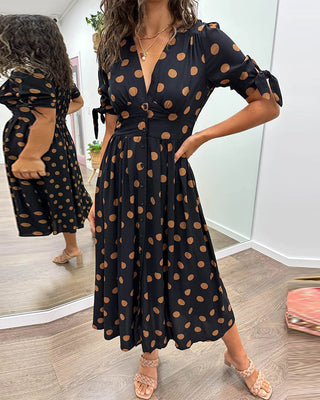 Monique | Elegantes Polka-Dots Kleid