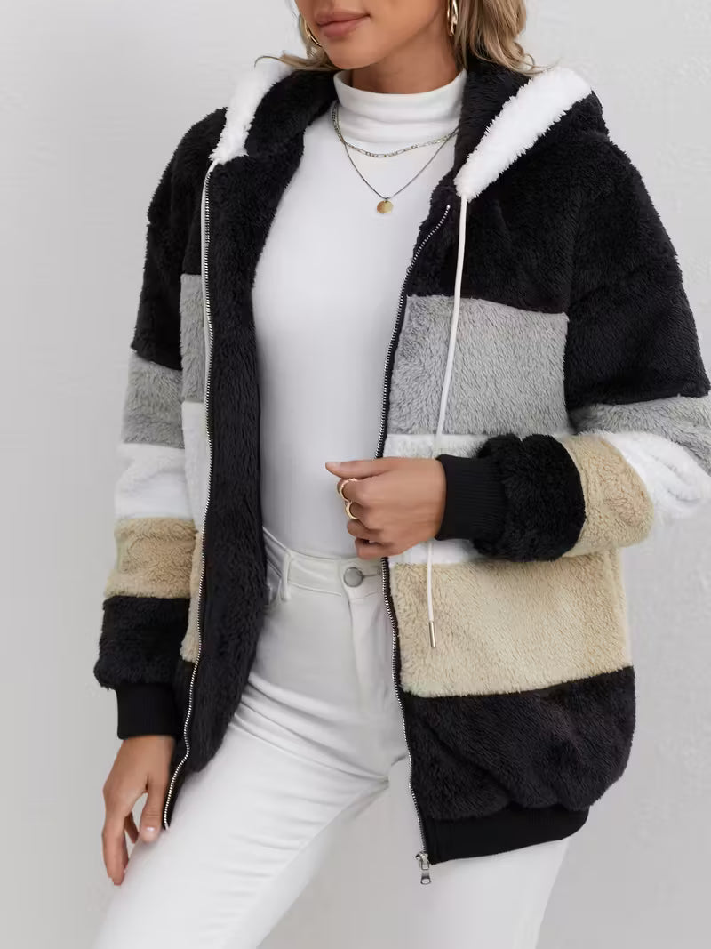 Flauschige Fleecejacke für Damen