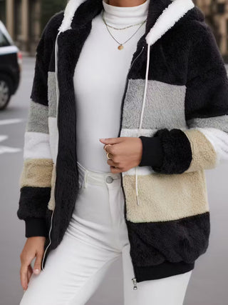 Flauschige Fleecejacke für Damen