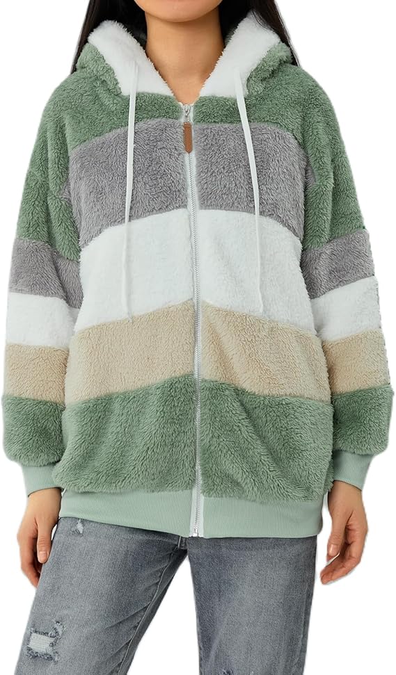 Flauschige Fleecejacke für Damen