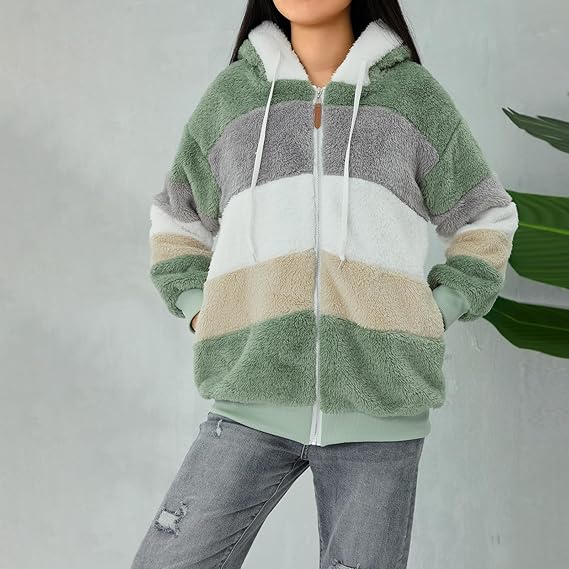 Flauschige Fleecejacke für Damen