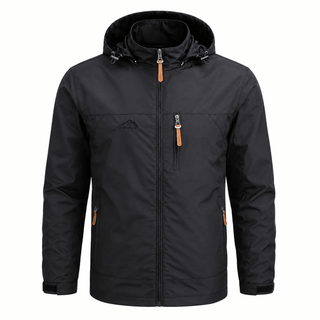 Wetterfeste Herrenjacke mit Kapuze