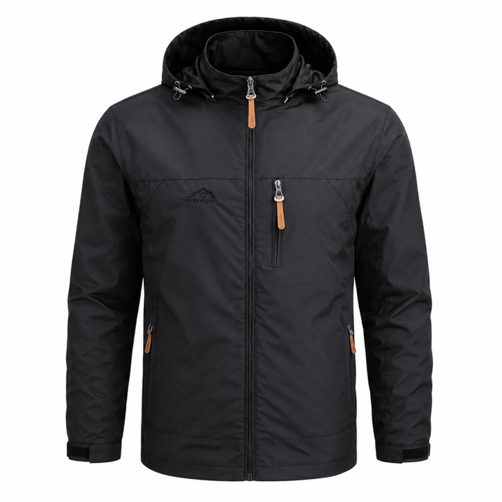Wetterfeste Herrenjacke mit Kapuze