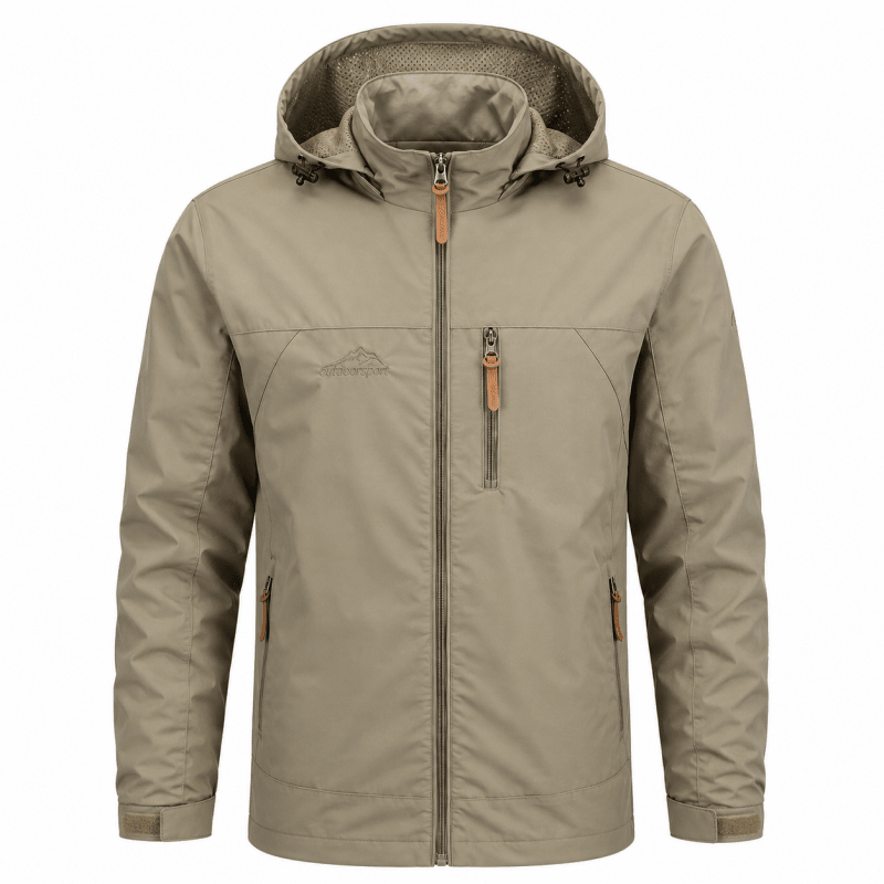 Wetterfeste Herrenjacke mit Kapuze