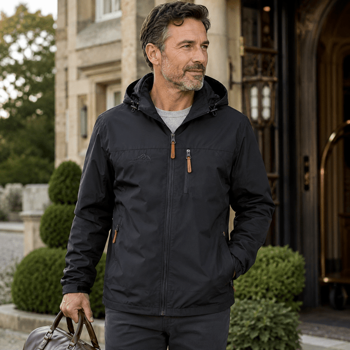 Wetterfeste Herrenjacke mit Kapuze