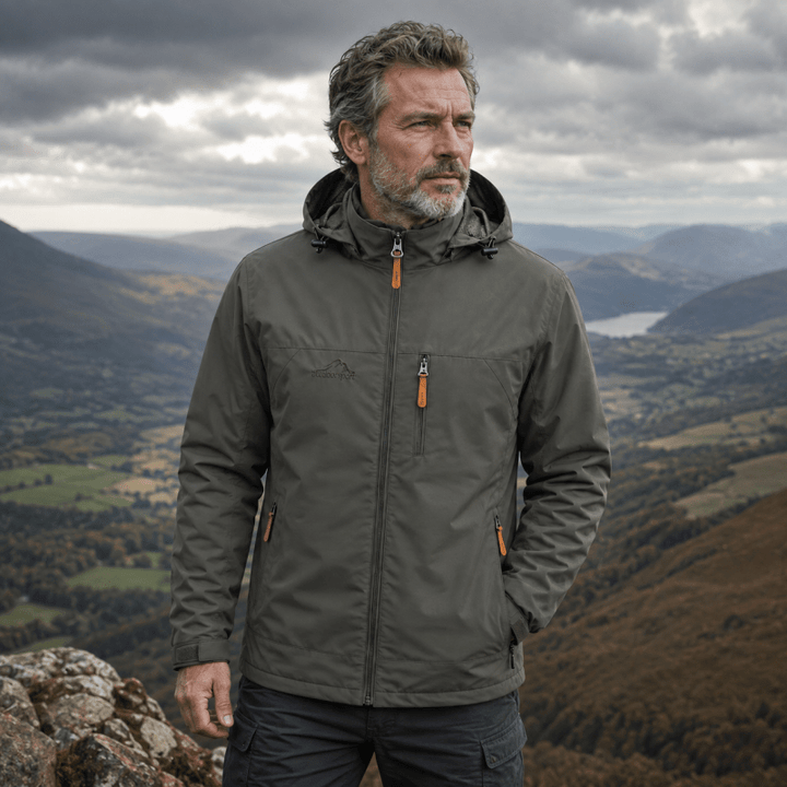 Wetterfeste Herrenjacke mit Kapuze