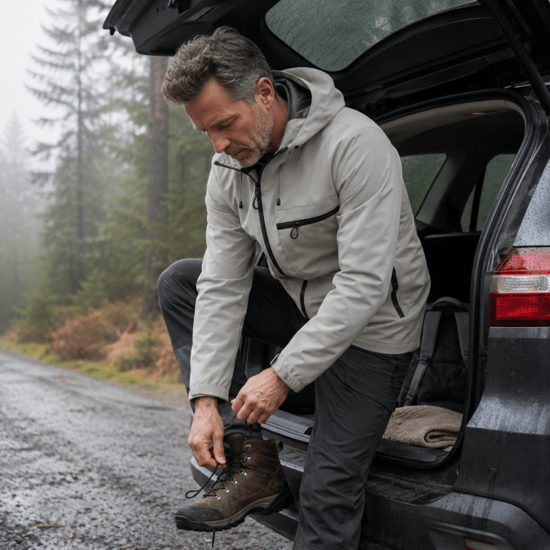 Wetterfeste Outdoorjacke für Herren