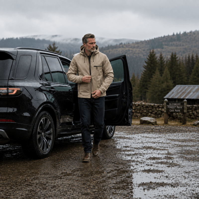 Wetterfeste Outdoorjacke für Herren