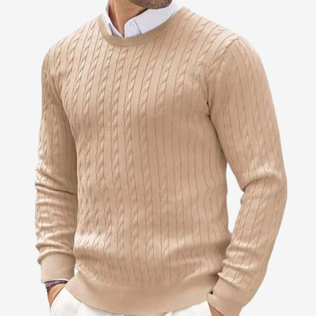 Klassischer Zopfmuster-Pullover (1 kaufen, 1 GRATIS dazu)