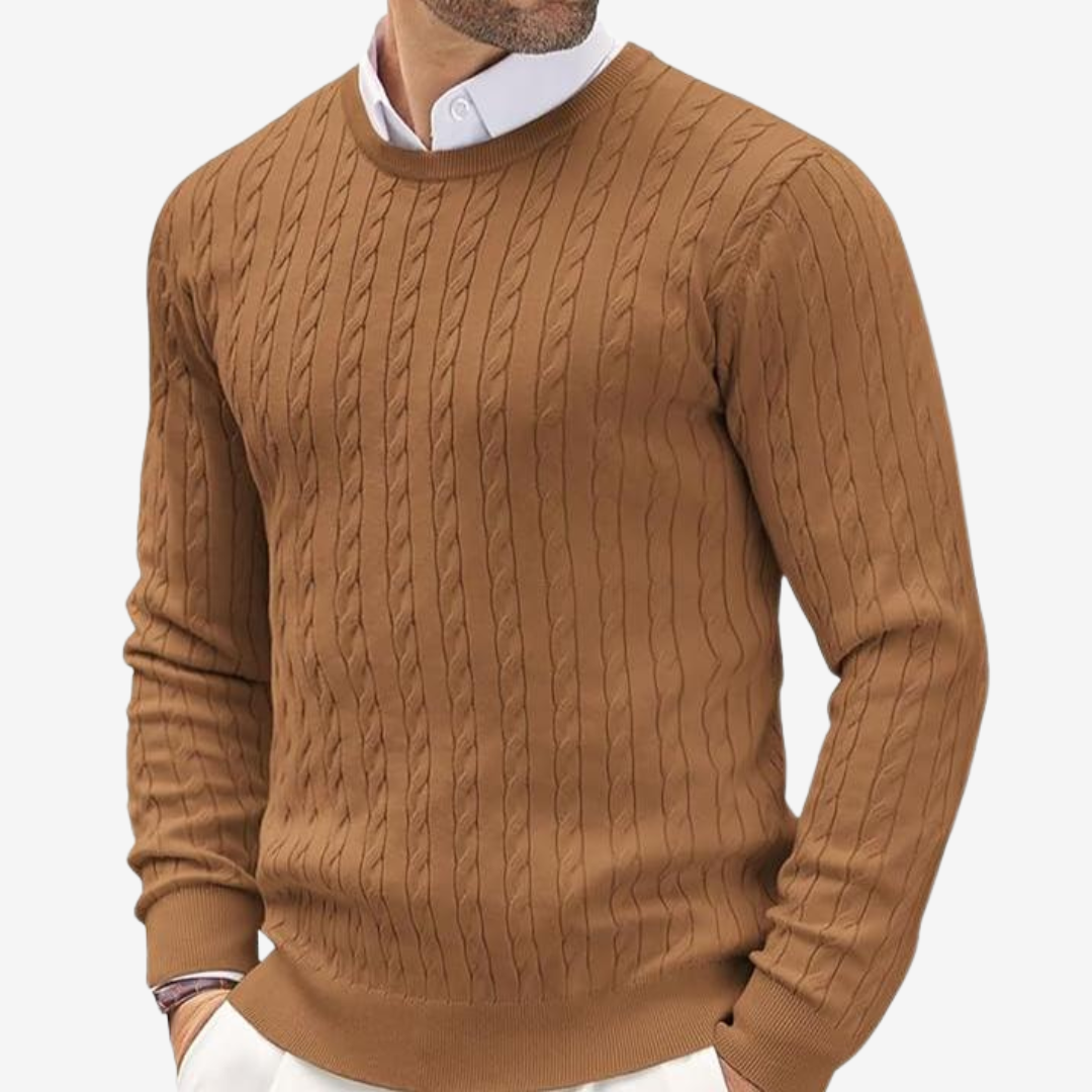 Klassischer Zopfmuster-Pullover (1 kaufen, 1 GRATIS dazu)